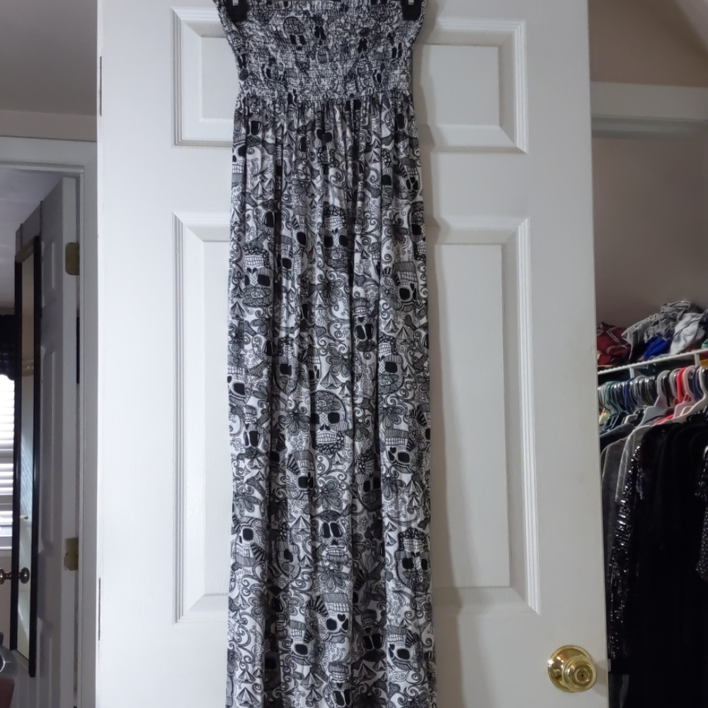 Skull maxi dress